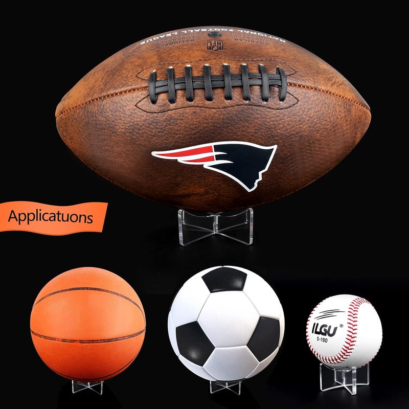 Evron Acrylic Display Rack for Baseball,Softball,Basketball,Football,Volleyball (1.97x1.1 inch and 3.54x1.3 inch) - Image 4